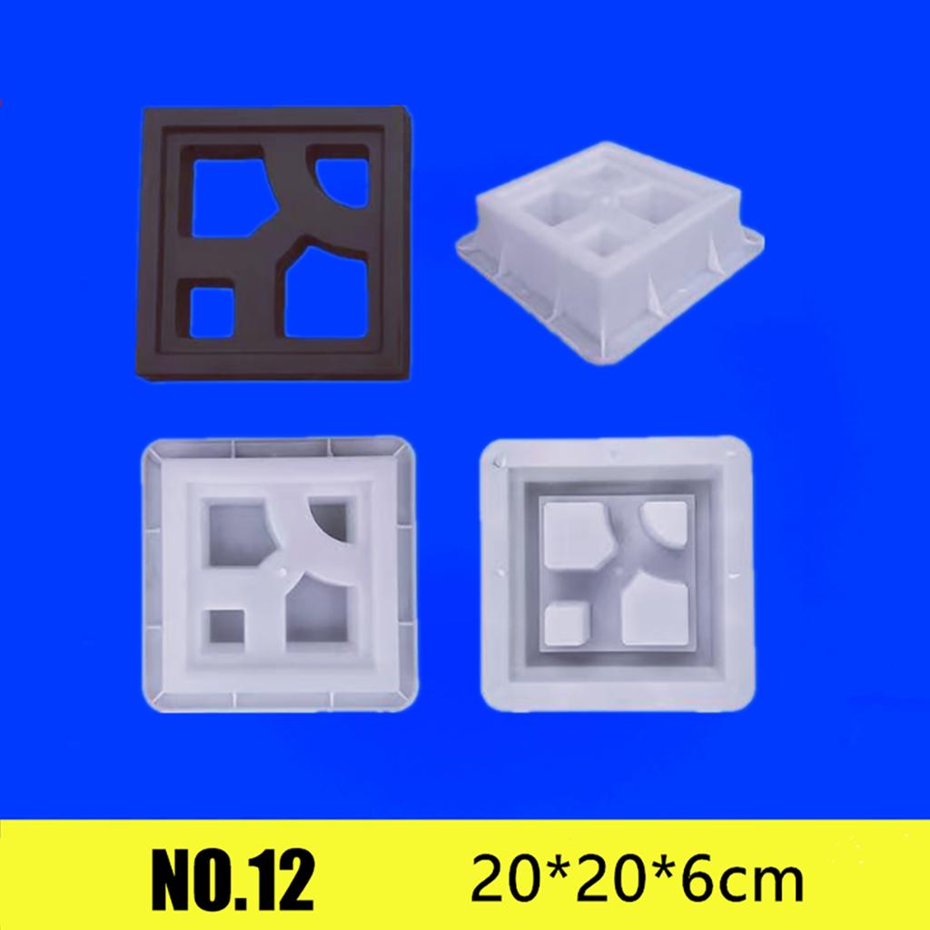 20*20*6cm Cement Mold Hollow Plastic Brick Mold Grid Background Wall Decoration Garden Window Flower Fence Wall Mold