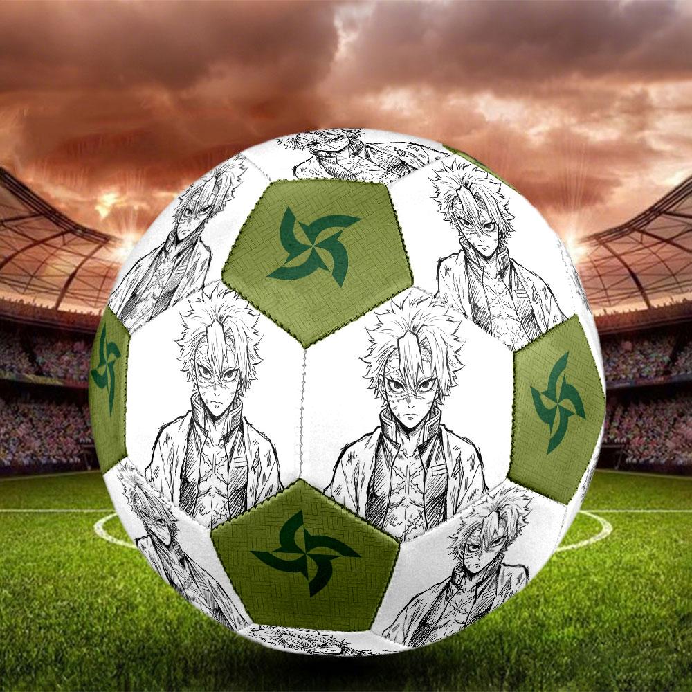 1pc Demon Slayer Kimetsu no Yaiba Soccer Ball Size 5 Indoor Soccer Ball Fashion Colorful Backyard Game - Great For Sports Fans Gift HE24