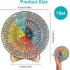 3PCS Mental Health Decor Set,Feelings Wheel & 2 Stands, Emotion Wheel,Suitable for Emotion Recognition and Communication, Ideal for School Counselors