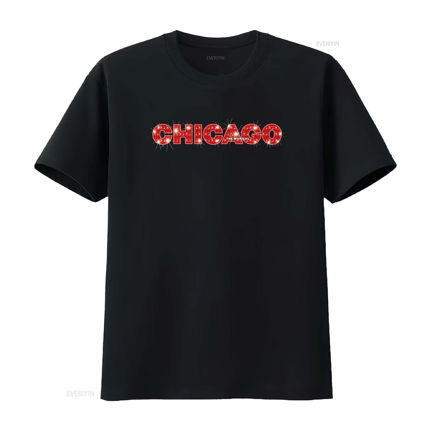 

Vintage Chicago Musical T Shirt 90s Chiraq Chitown Bob Fosse Fred Ebb Sparkling Design vintage Washed Top For Everyday Wear 4XL