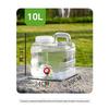 Yicang 10L Transparent PC Water Dispenser Bottle