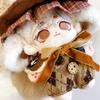 Wizard Plush Clothes [Hat, Tail, Overalls, and Collar Set] for 10cm, Brown, Plush Clothes, Kigurumi Accessories, Otaku Activities, Doll, Mascot,
