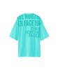 The North Face Oversized Logo Geyser Medium S/S Tee, Aqua,