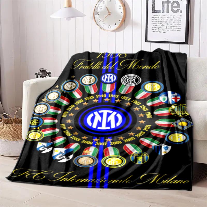 Famous F.C. Internazionale Milano football player Lautaro Martínez blanket Soft four season home bed office travel outdoor warm blanket L7