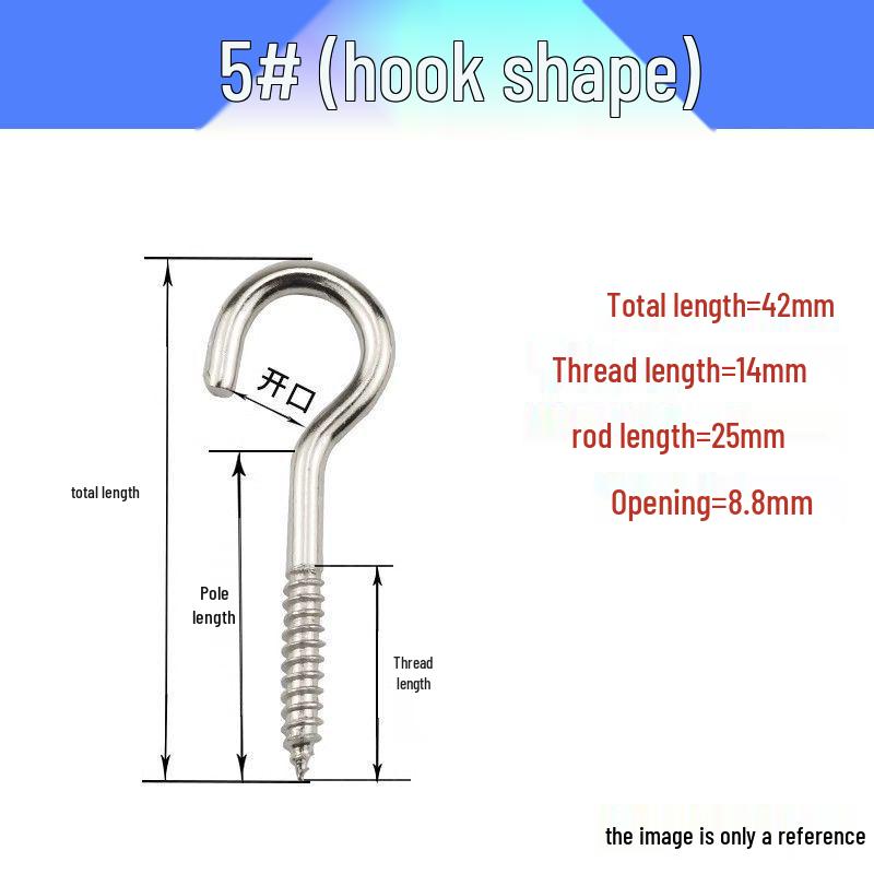 Nickel-Plated Self-Tapping Eyelet Hook Screw