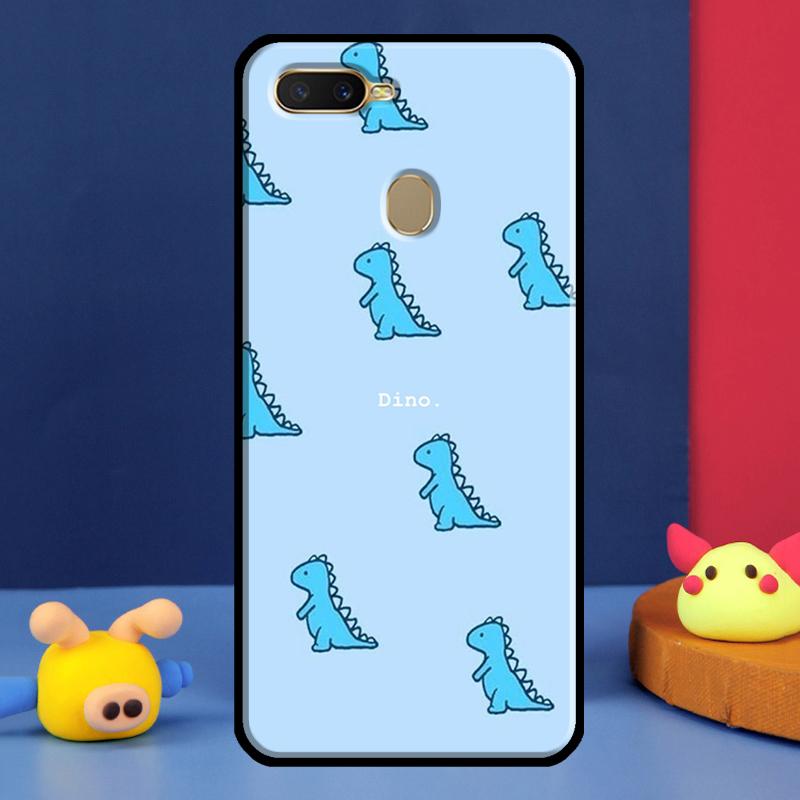 Cute Dinosaur Baby Case For Oppo A98 A78 A58 A15 A16 A17 A5 A9 A91 A52 A72 A76 A96 A74 A94 A54 S A57 A77 Cover