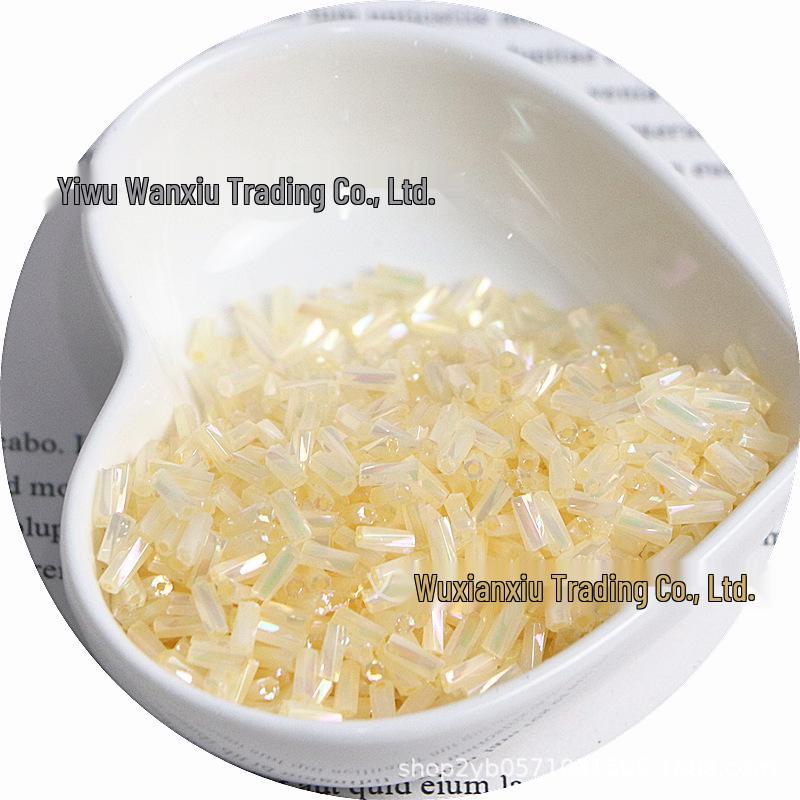 Creamy Cloud Spiral Twist Glass Beads for DIY Bracelets & Necklaces