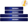 4PCS Carbon Fiber Car Door Sill Protected Stickers Auto Emblem Decal Anti-scratch For Volvo Rdesign XC60 XC90 V40 V50 V60 S60 T6 KW0