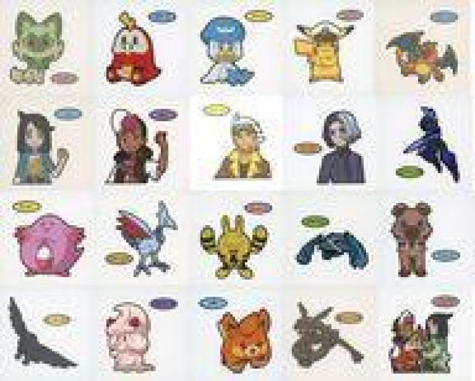 Used Collection Stickers Pokemon Bread Stickers Series 198 Deco Character Stickers Full Complete Set
