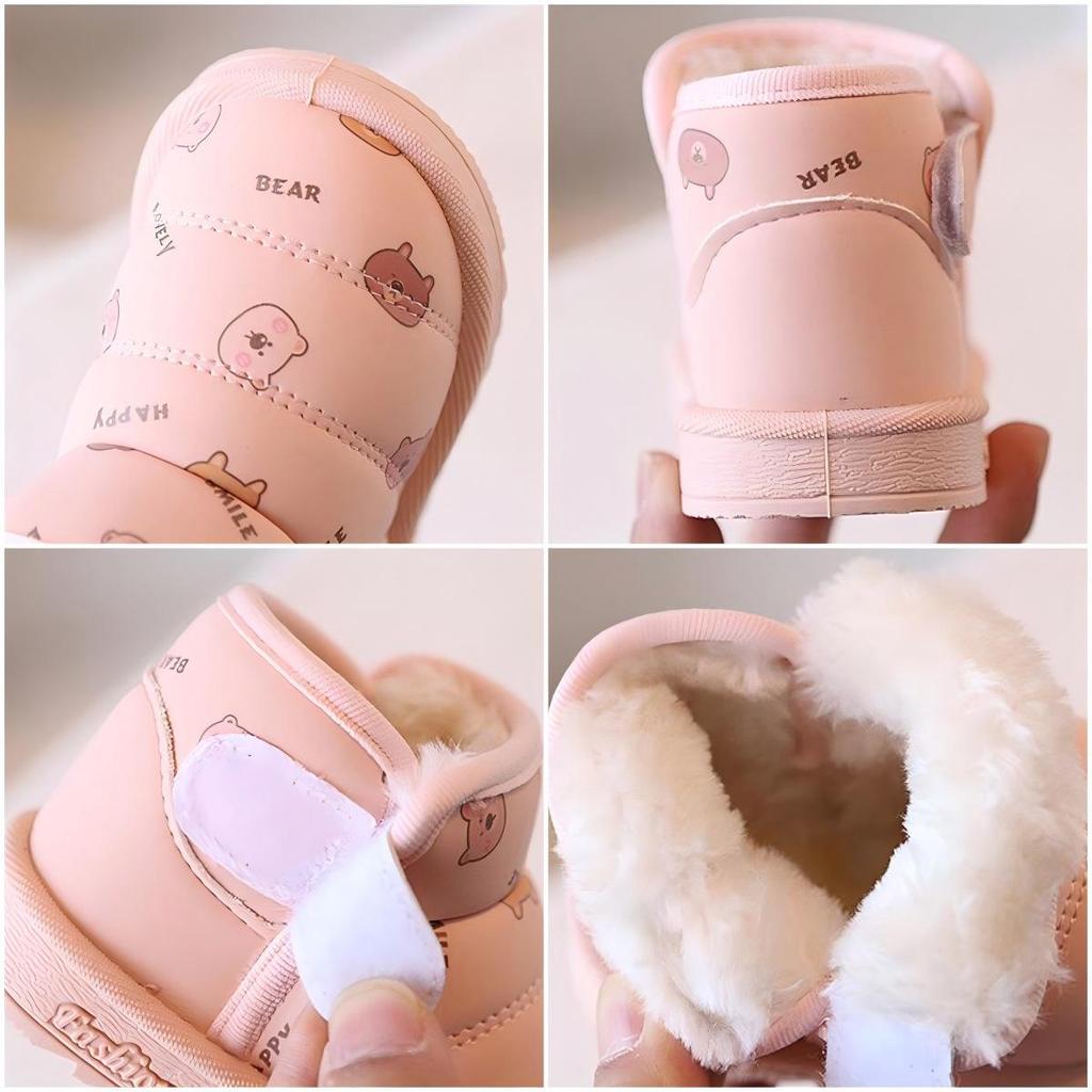 Children's Cartoon Snow Boots - Warm Toddler & Infant Cotton Shoes