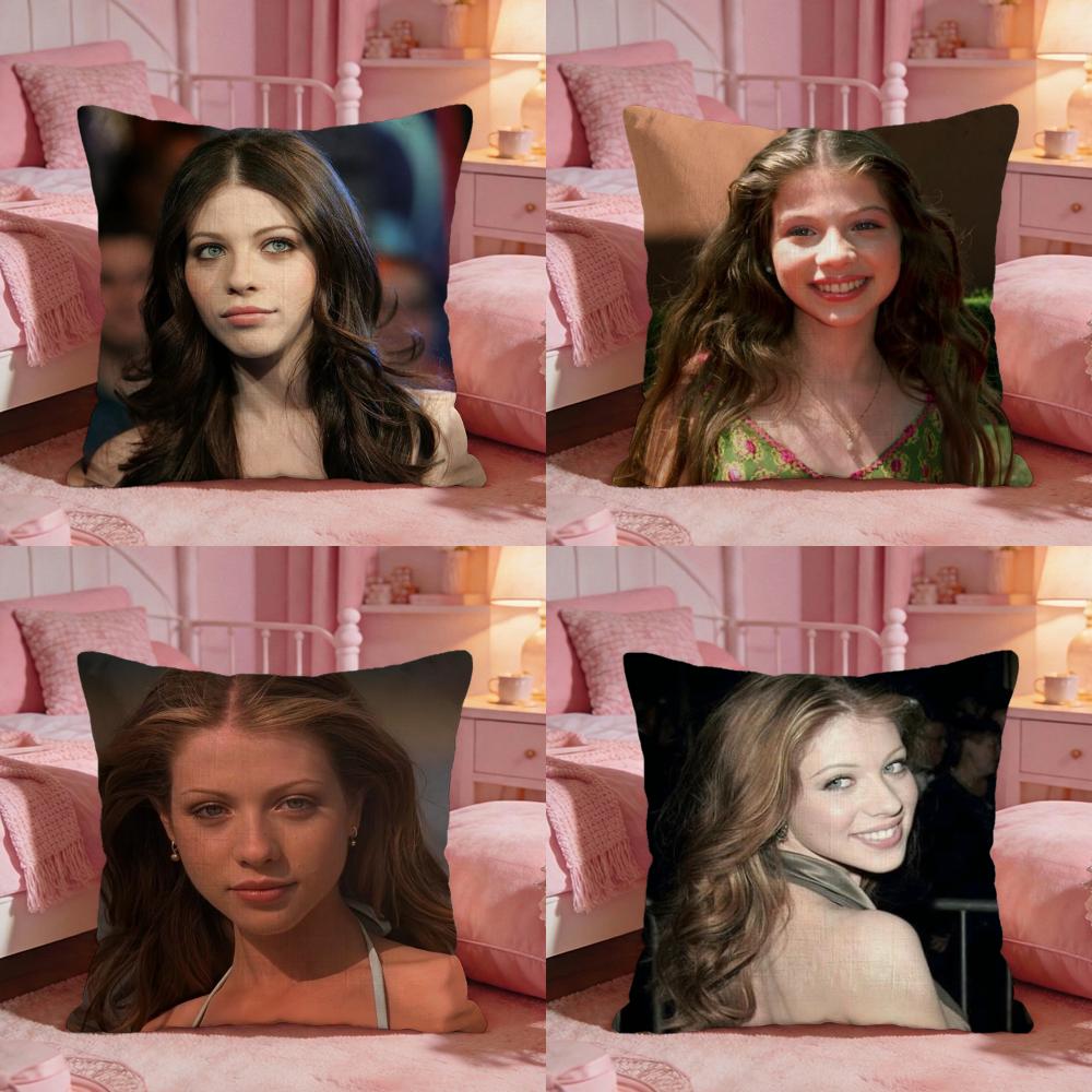 MMichelle TTrachtenberg Cushion Cover Premium Comfort Reversible Pillow Cove Two In One Design For Any Room Car Interior