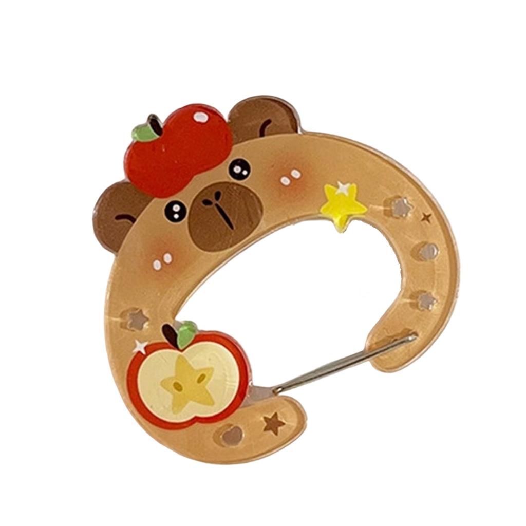 Liebliche Wasserschweine Acryl Schlüsselanhänger Haken für Taschen Schlüssel Schmuck Robuste Materialien Trendige Stile Accessoire