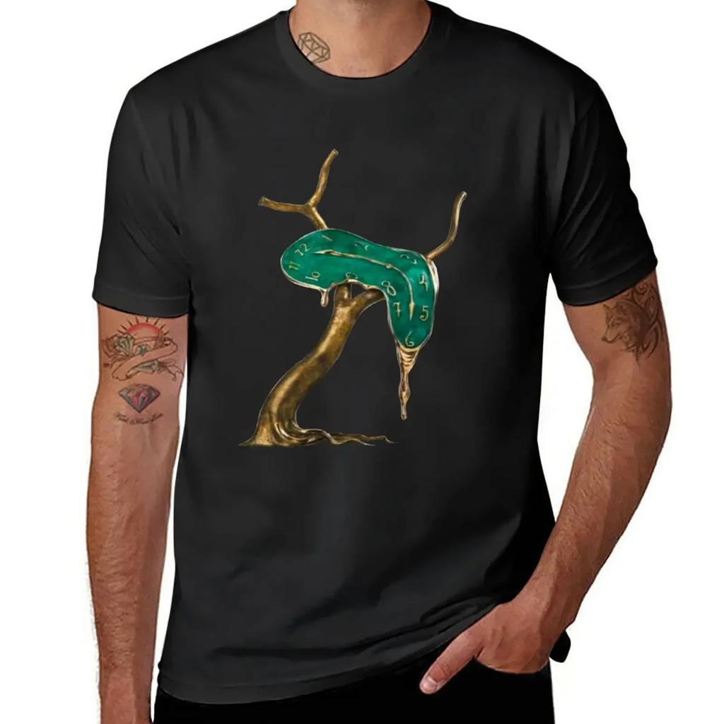 Dali T-Shirt Funnys Cute Clothes Mens Graphic T-shirts Hip Hop