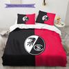 SC Freiburg Pattern Bedding Quilt Set  Home Decoration  Gift (1 * Duvet Cover + 2 * Pillowcase  Without Core).xwn