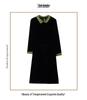 Elegant Mulberry Silk Velvet Dress: Plus Size, Flaw-Concealing, Anti-Aging, for Middle-Aged Mothers – Autumn/Winter
