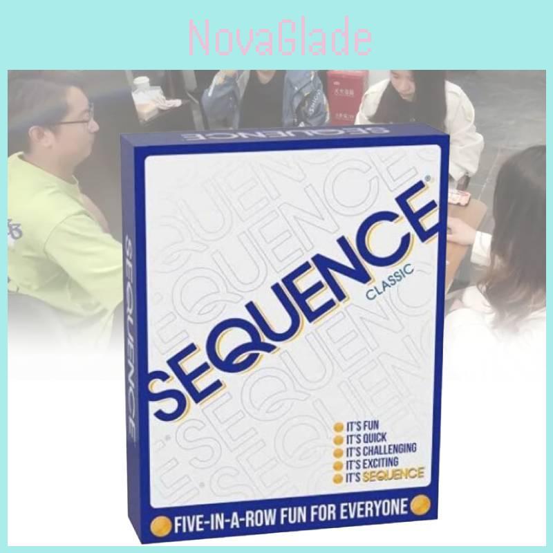 Unique 2024 Sequence Strategy Board Game Elegant Card Material For All Ages