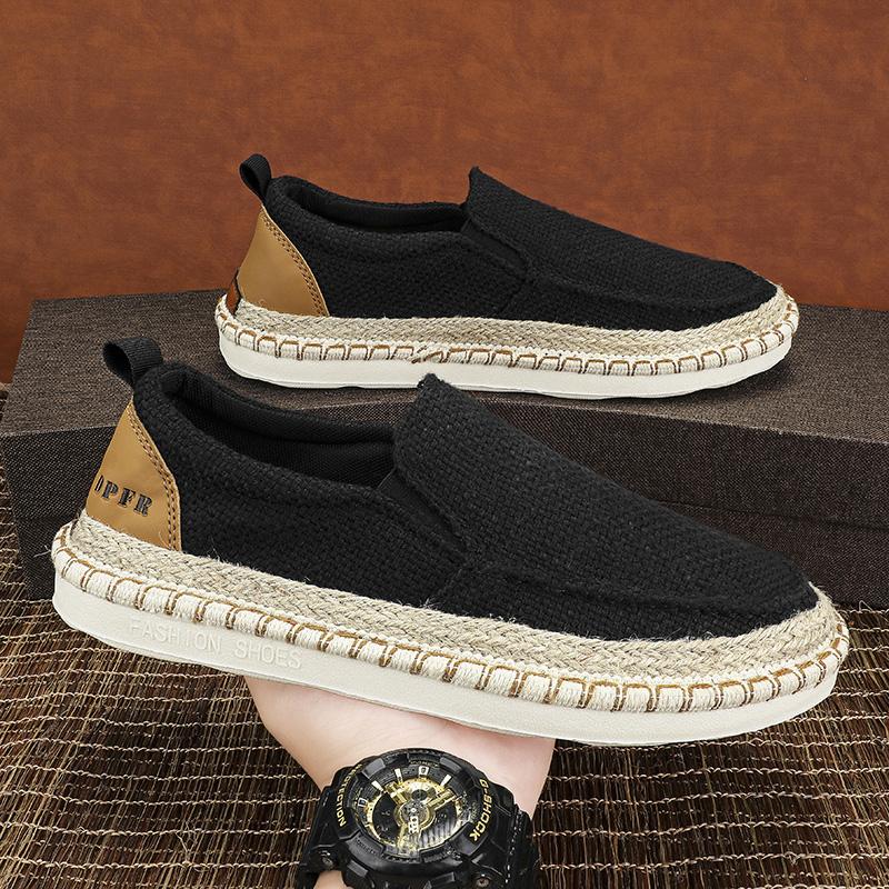 Fashion New Men Espadrille Shoes Summer Men Canvas Shoes Breathable Men's Casual Shoes Slip On Shoes Graffiti Espadrilles Footwear Flats