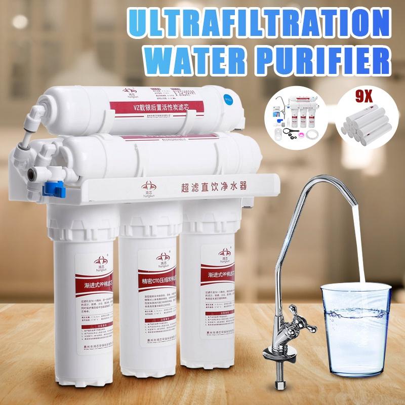 

Система ультрафильтрации воды 3+3 ступени Очиститель воды для дома Кухонный смеситель Очиститель Фильтрация питьевой воды Бытовой водяной фильтр 5 Stage