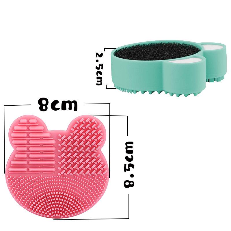 Multifunkčný čistič štetcov na make-up Beauty Powder Remover Make-up brush Suché a mokré čistenie Silikónová hubka