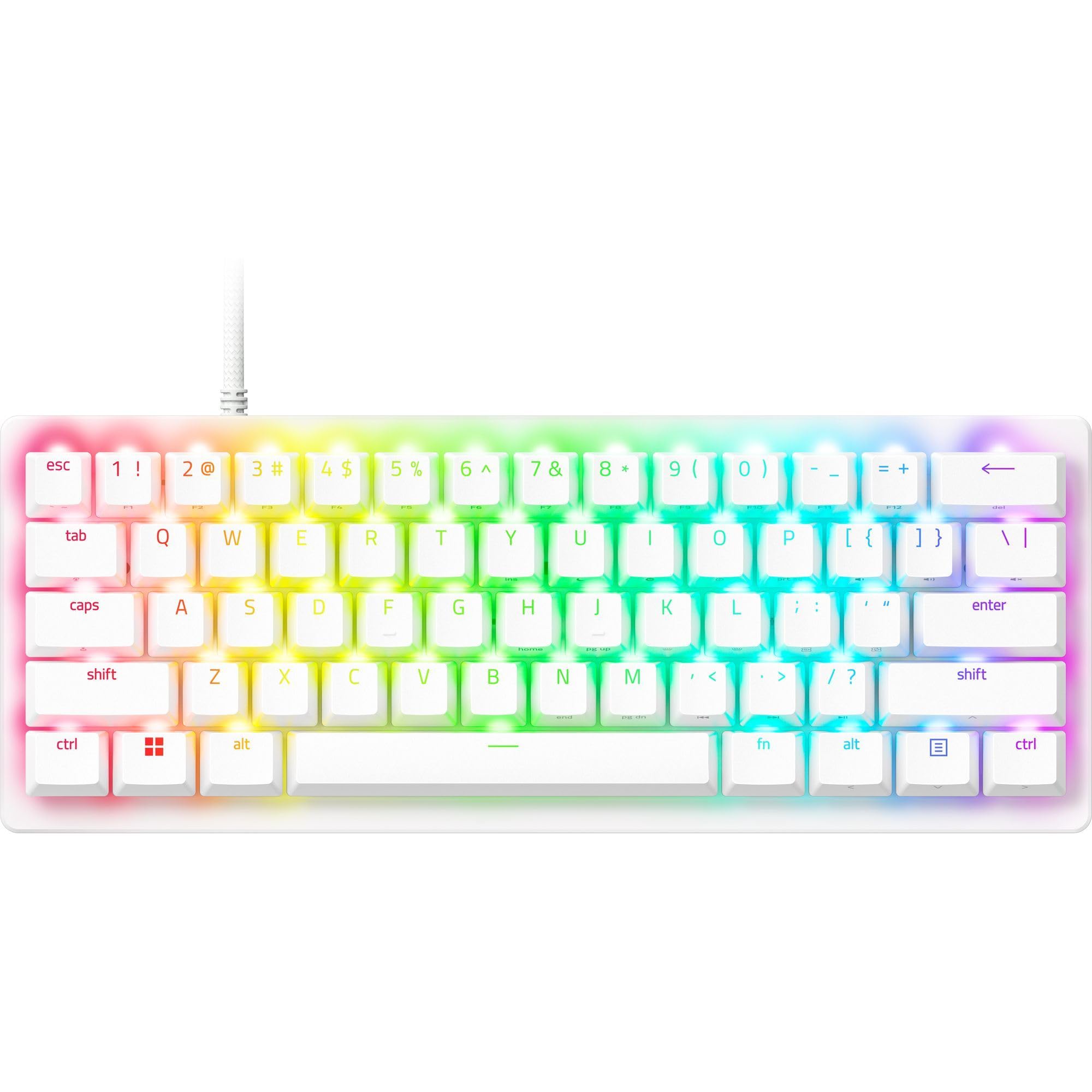 

Razer Huntsman V3 Pro Mini JP Analog Gaming Keyboard with Rapid Trigger and Adjustable Analog Optical Adjustable 40G Actuation Japanese Japanese білий