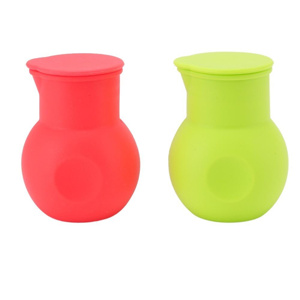 2pcs Flat Lid Silicone Chocolate Melter Compact Size Mini Chocolate Heating Pot Chocolate Making