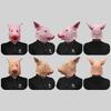 Funny Pink Wild Boar Head Mask For Costume Parties And Halloween Celebrations