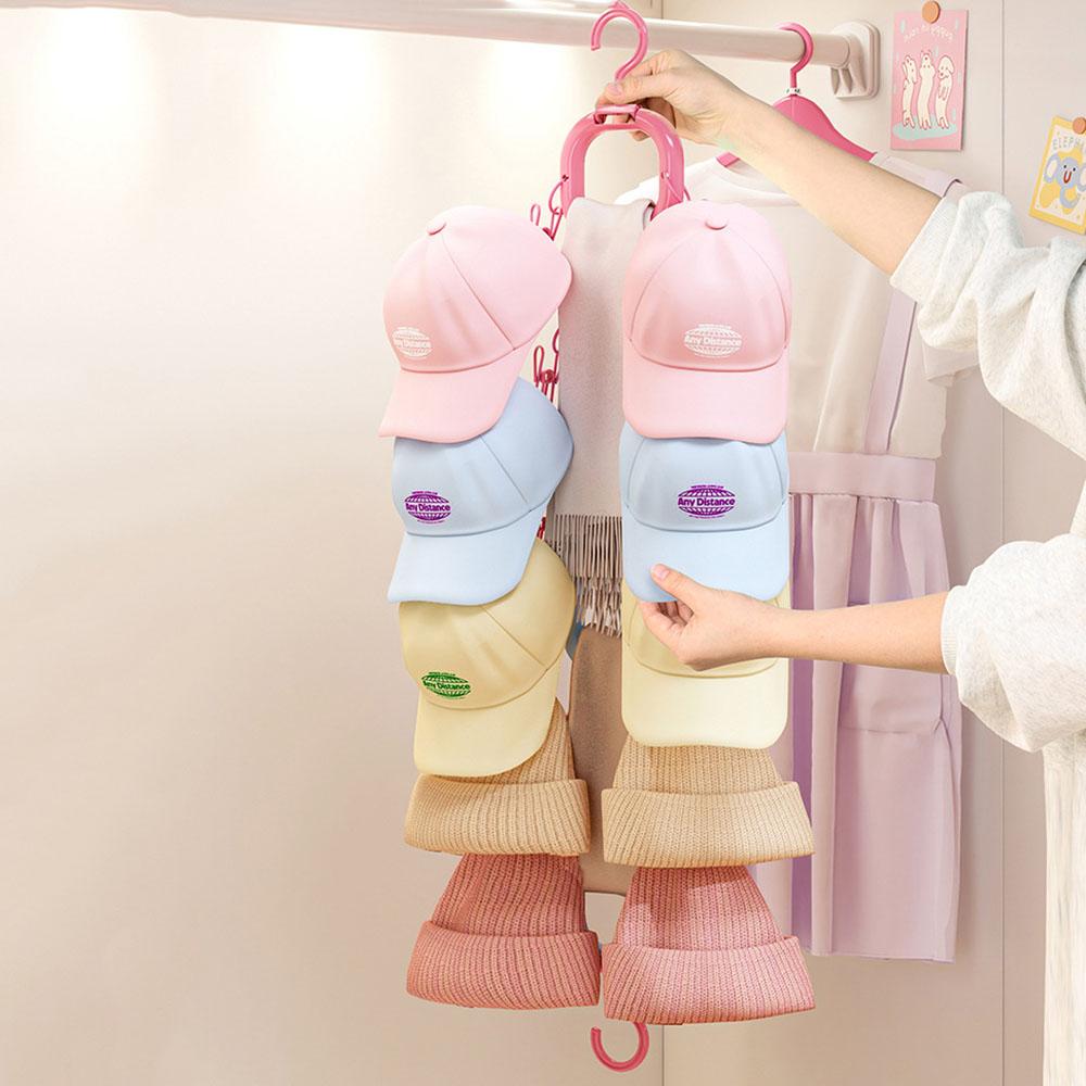 Space Saving Baseball Cap Hanger Vertical Hanging Hat Organizer Fashion Hat Display Holder  Bedroom