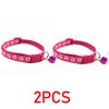 Cat Collar with Bell Necklace for Cat Strap Kitten Collar Armrests for Pets Breakaway Collar Anti-strangling Cat Necklace