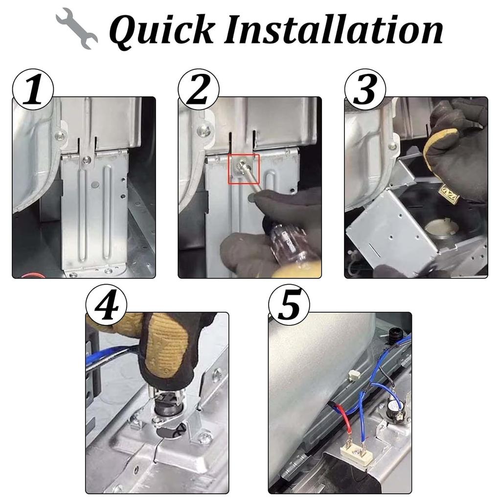 for KSD-40LC 70 Thermostat Thermal Fuse Switch for GE Microwave Oven, Normally Closed