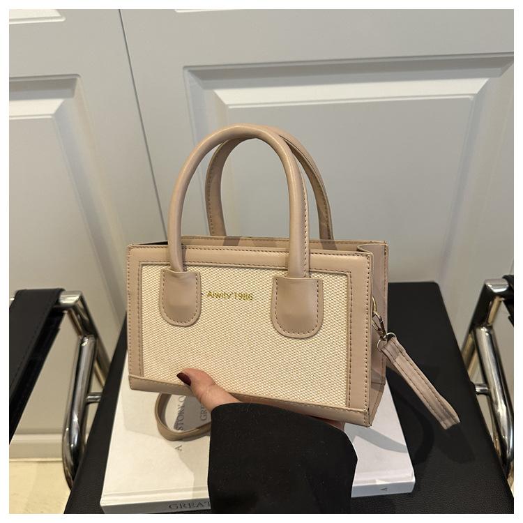 Ladies Out Splicing Commuter Large Capacity Fashion Handheld Crossbody Shoulder Bag For Women