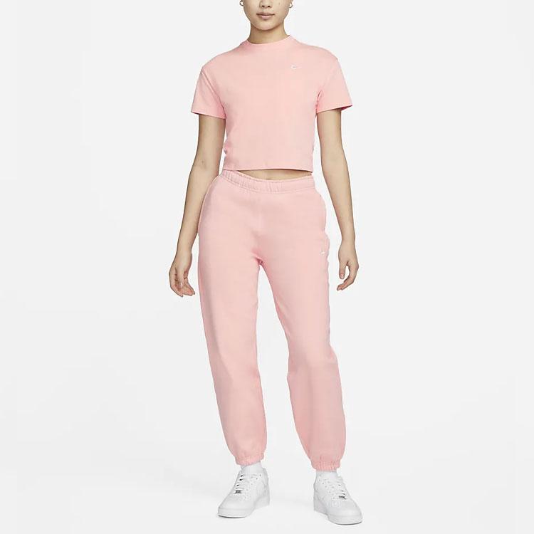 Nike Lab Fleece Cuffed Joggers Women Bottoms Pink DA0334-697