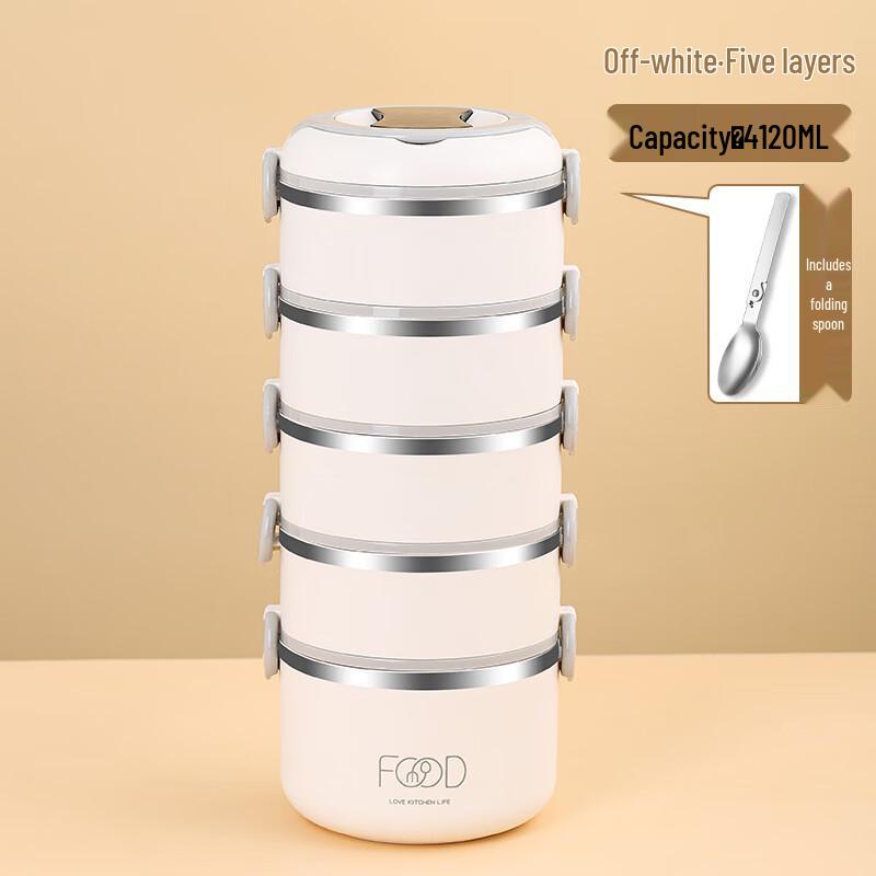 Ru Han 304 Stainless Steel 5-Layer Insulated Lunch Container