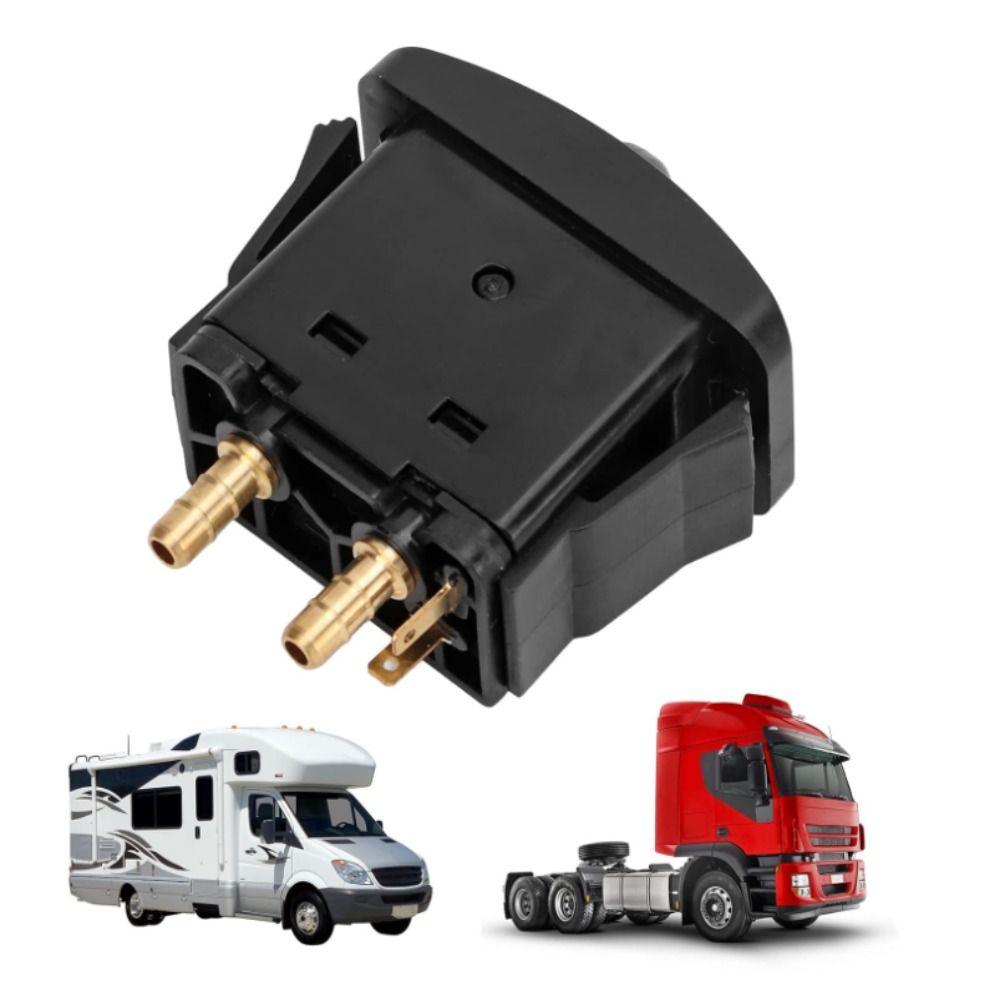 46*25mm Seat Lift Valve Black Electric Cab Durable Snap Tab ON  For Car