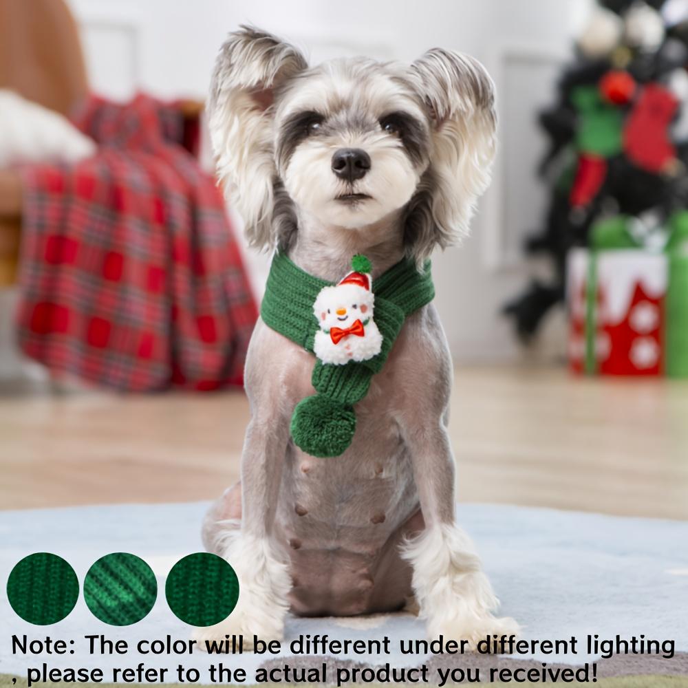 1pc fknitted pet collar, winter cat/dog neck warm scarf, pet Christmas scarf,pet clothing accessories,warm holiday accessories