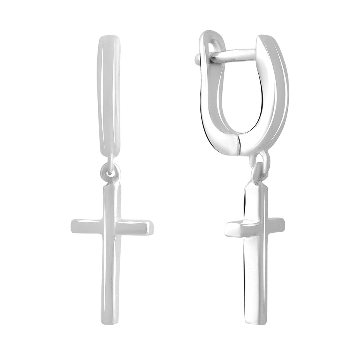 

Silver earrings without stones (2072904)