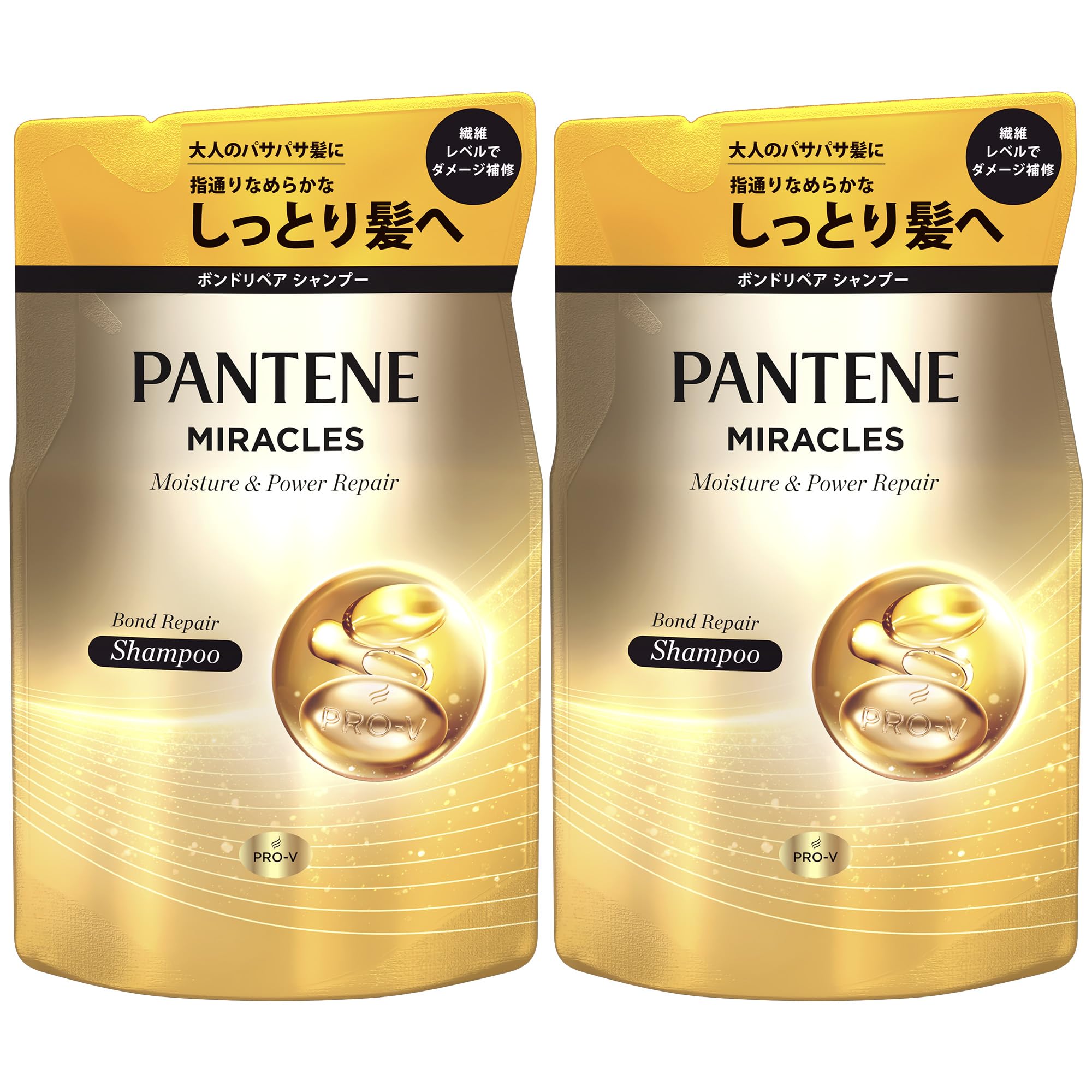 

Pantene Miracles Shampoo 350g x 2 Refills Moisture & Power Repair [Bulk Purchase]
