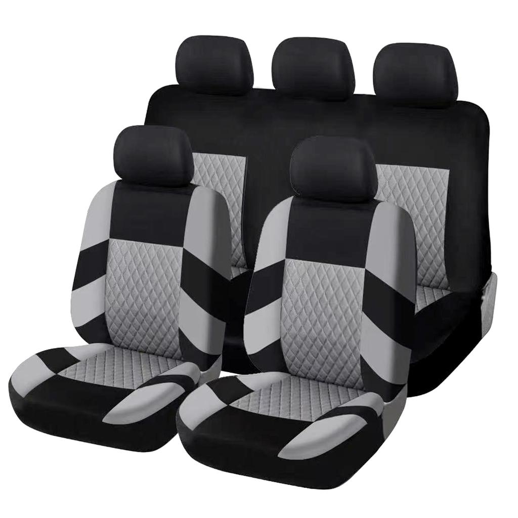   Car Seat Covers, 9PCS Front and Rear Seat Protectors, Full Set Auto Seat Covers, Front Seats   Compatible