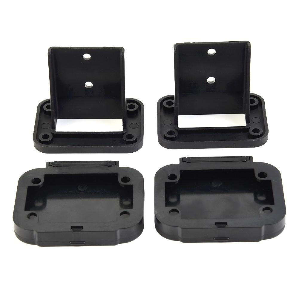 50A Panel Socket Panel Bracket Accessories Black In-Line Plastic