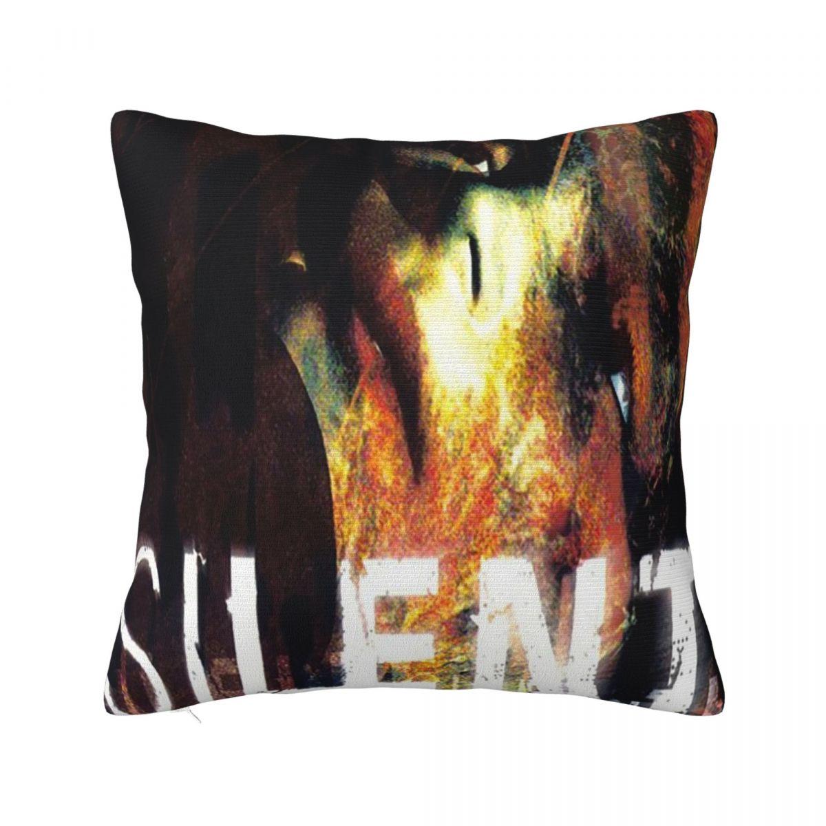 Ужасный Фильм Silent Hill Игра Квадратная Наволочка Чехол для Подушки Наволочка Чехол для Декоративной Подушки для Дома Дивана Гостиной 12x12Inch