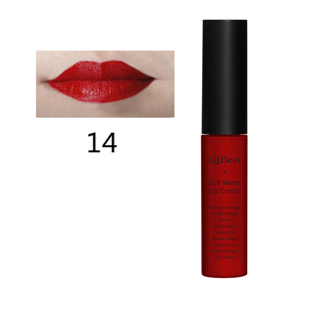 34 Colors Liquid Lipstick Waterproof Matte Nude Lipstick Pigment Red Long Lasting Lip Gloss Women Makeup Lip Gloss, Valentine's Day Gift