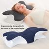 Butterfly Shaped Memory Foam Cervical Pillow Slow Rebound Soft Sleeping Cervical Pillow Breathable for Office School Nap Pillow