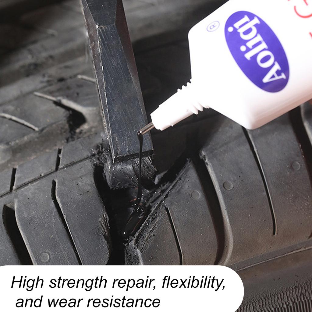 Tire Repair Glue Liquid Strong Rubber Glues Black Rubber Wear-resistant Non-corrosive Adhesive Instant Strong Bond Leather