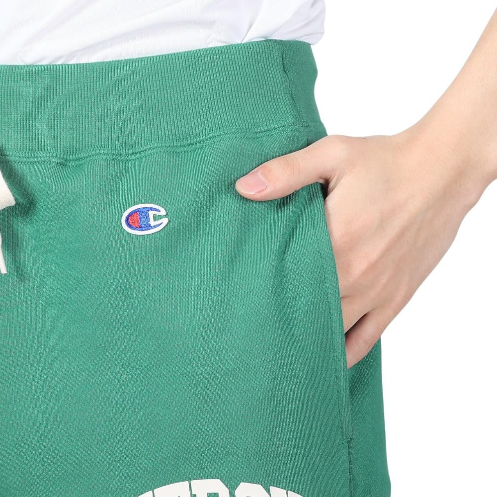 Champion Basic Fleece Sweat Shorts with Graphic Light Men's Print, Green, C3-Z513