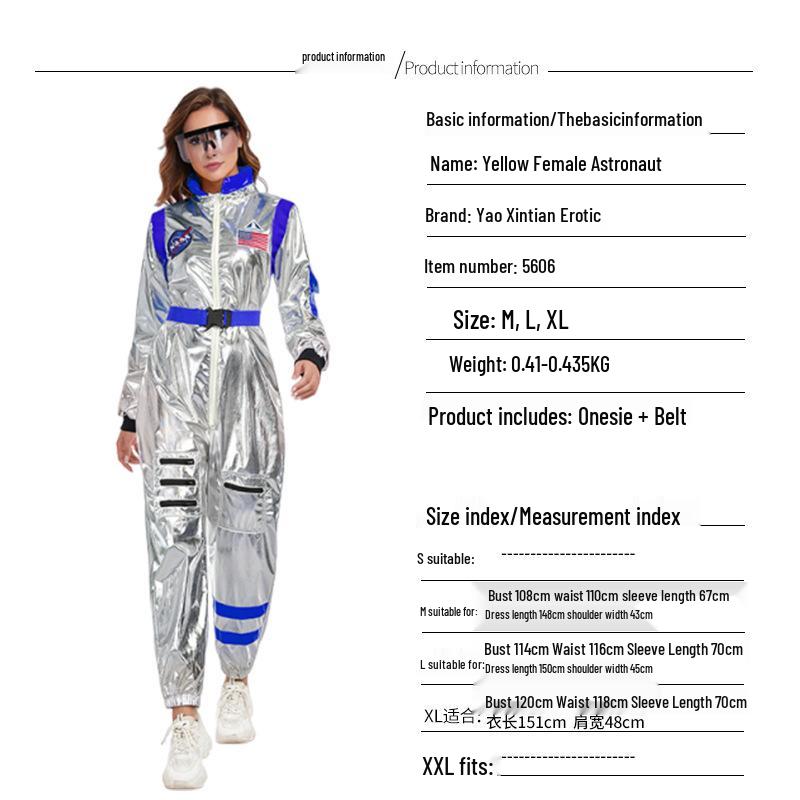 Astronaut Piloot Halloween Kostuum: Ruimtepak Rollenspel Outfit voor Kinderen en Volwassenen