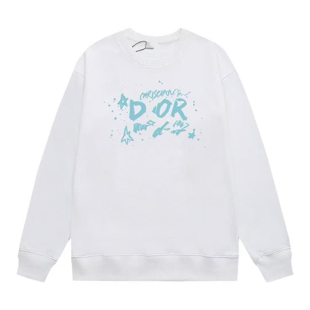 DO Marka Sonbahar/Kış Unisex 420g Harf Baskılı Bisiklet Yaka Kapüşonlu Sweatshirt - Yeni Gelen