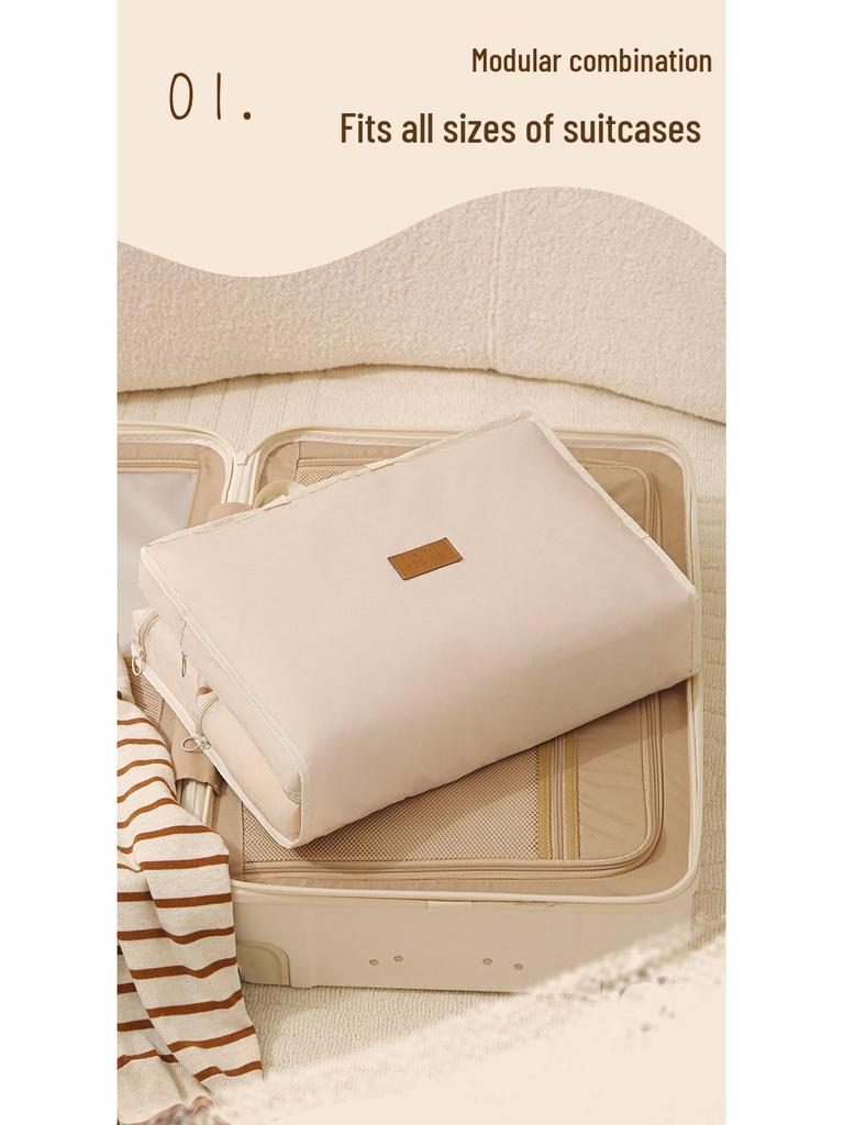 Seven-in-One Travel Storage Bag: Down Jacket & Underwear Organizer - Essential for Business Trips