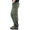 Men S Loose Straight Leg Multi Pocket Cargo Long Pants