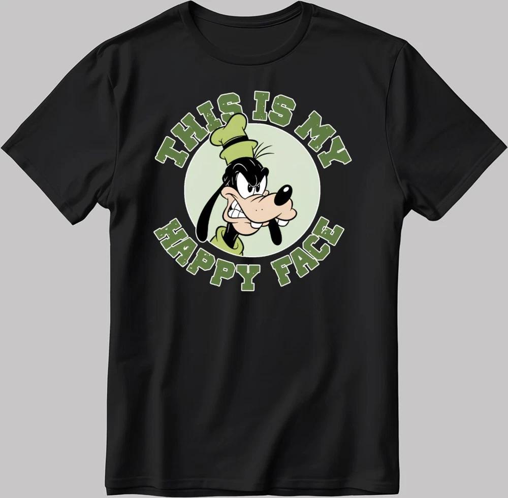Goofy This Is My Happy Face Unisexs T Shirt S
