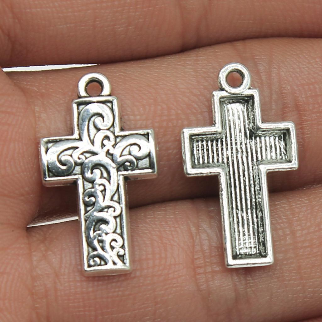 10 Pezzi Ciondoli Croce Credenze Religiose Ciondolo Fai da Te Gioielli Fatti a Mano Accessori Artigianali