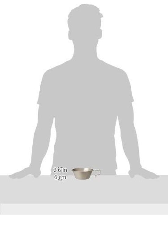 Snow Peak Titanium Sierra Cup Titanium Measuring Cup with for Outdoor and (snow Peak) E-104 Markings, Lightweight, Cooking, Activities, Camping.